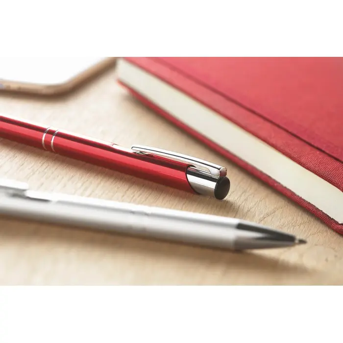 Bolígrafo pulsador tinta negra Aluminio - Kise miniatura 3