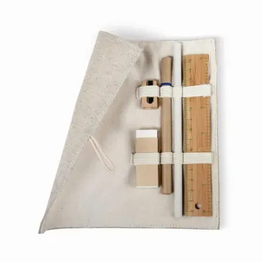 Set papeleria en bolsa algodón Algodón - Hize
