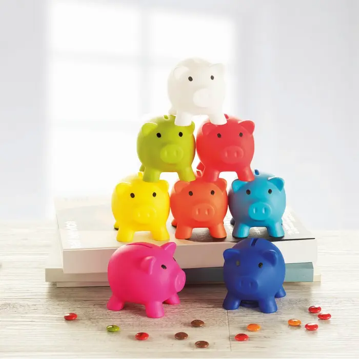 Hucha de cerdito PVC - Mopi miniatura 3