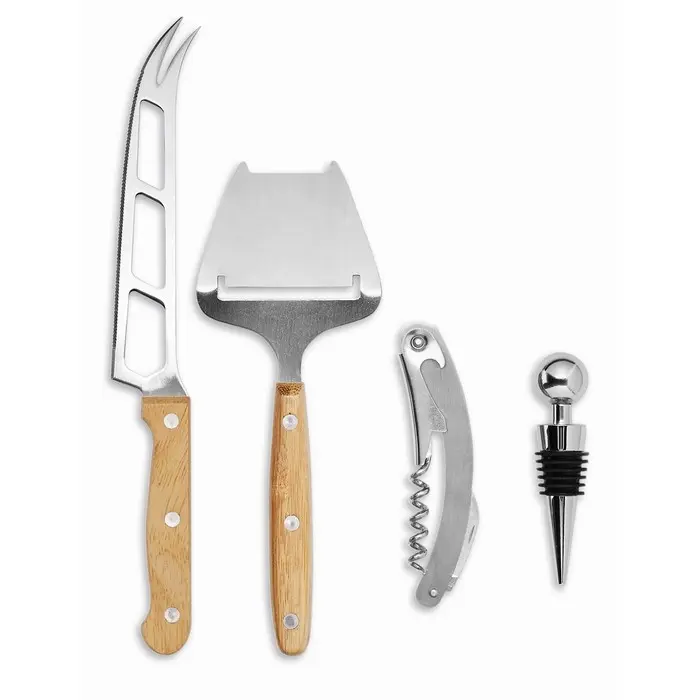 Set para queso y vinos Bambú - Kuva miniatura 7