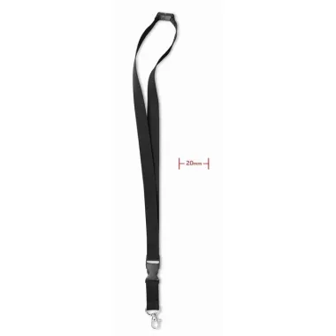 Lanyard mosquetón metal 20 mm Poliéster - Joka