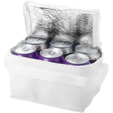 Bolsa isotérmica para 6 latas PP Plástico no tejido, 80 g/m2 - Foqa
