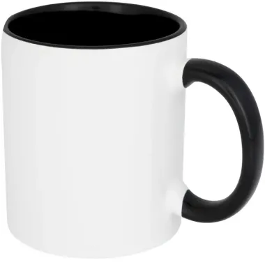 Taza de 350 ml para sublimación con asas e interior de color Cerámica - Zuti