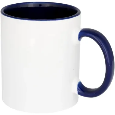 Taza de 350 ml para sublimación con asas e interior de color Cerámica - Zuti