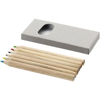 Set de 6 lápices de colores Papel - Zaqi