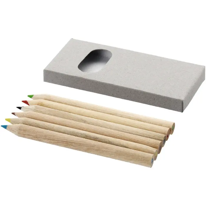 Set de 6 lápices de colores Papel - Zaqi miniatura 1