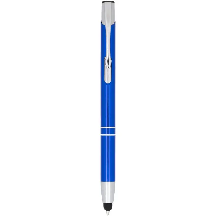 Bolígrafo con stylus de aluminio “Moneta” (tinta azul) Aluminio - Yihu miniatura 1