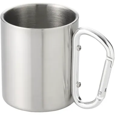 Taza isotérmica de 200 ml con mosquetón Acero inoxidable - Polo
