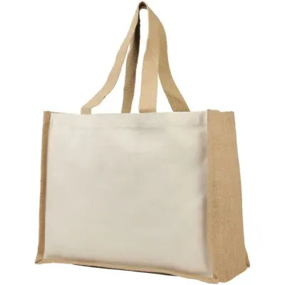 Bolsa Tote para la compra de lona y yute de 320 g/m² Lona, 320 g/m2, Yute, 330 g/m2 - Lapi