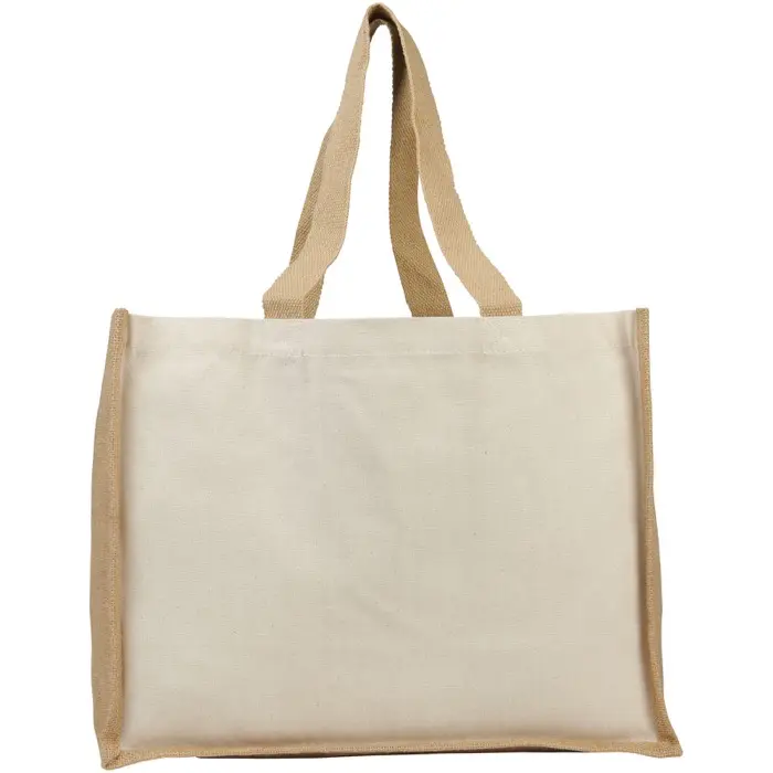 Bolsa Tote para la compra de lona y yute de 320 g/m² Lona, 320 g/m2, Yute, 330 g/m2 - Lapi miniatura 2