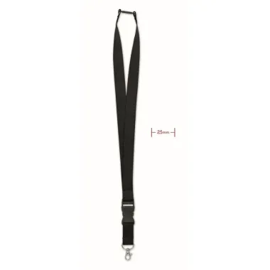 Lanyard 25mm con mosquetón Poliéster - Huwe