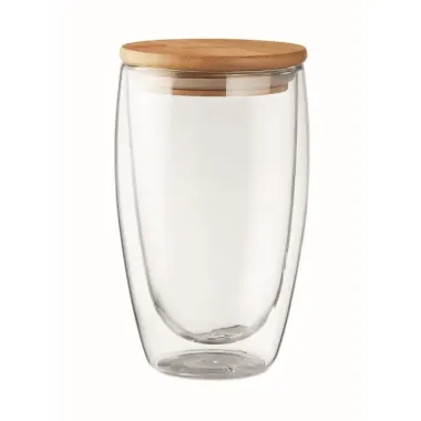 Vaso cristal doble capa 450 ml Vidrio - Jora