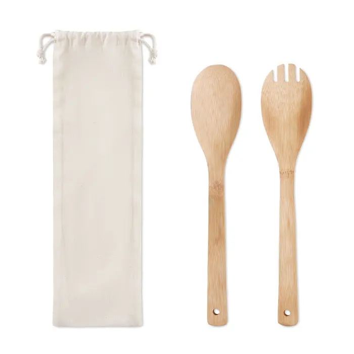 Set de 2 utensilios cocina Madera - Cibe miniatura 1