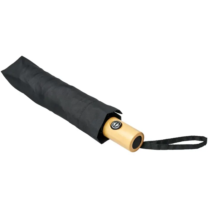 Paraguas automático plegable material reciclado PET de 21" Poliéster de tafetán de tereftalato de polietileno reciclado - Piza miniatura 3