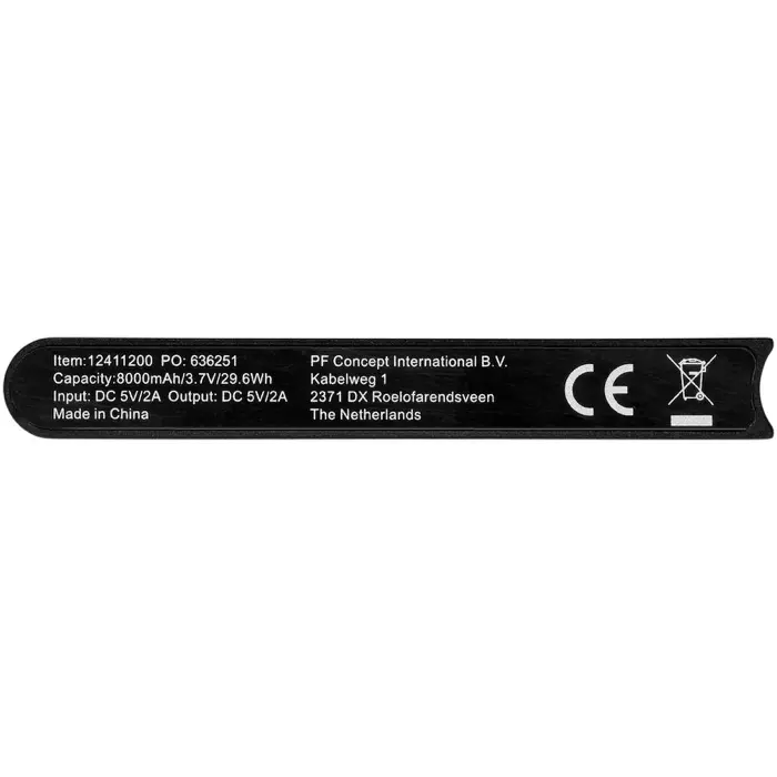 Batería externa de aluminio de 8000 mAh Aluminio - Rafe miniatura 8