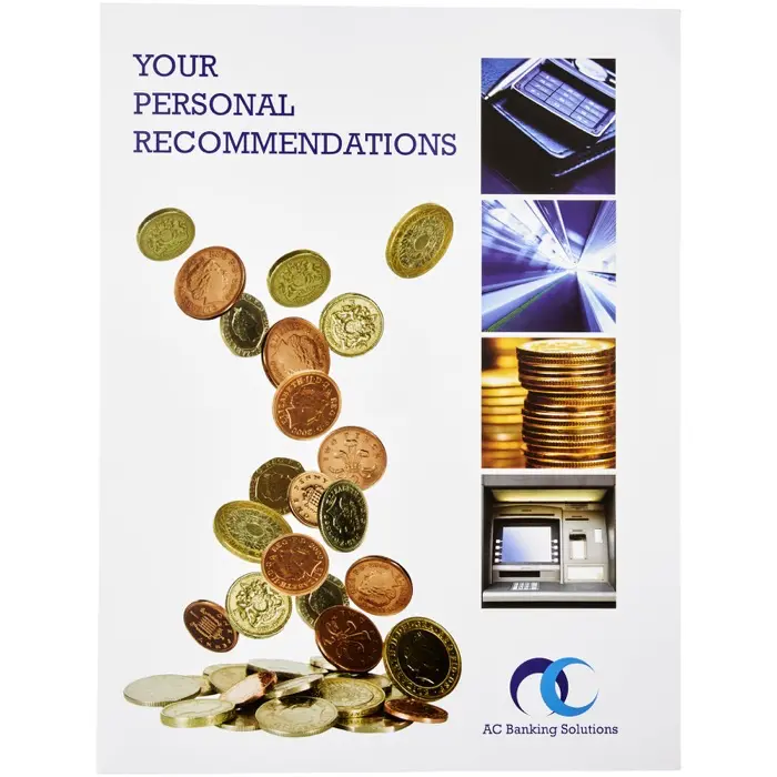 Carpeta A4 con tarjetero Papel, 350 g/m2 - Qupe miniatura 2