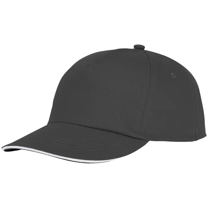 Gorra de 5 paneles con ribete Sarga de algodón Algodón, 175 g/m2 - Jamu miniatura 1