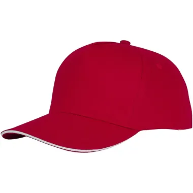 Gorra de 5 paneles con ribete Sarga de algodón Algodón, 175 g/m2 - Qoce