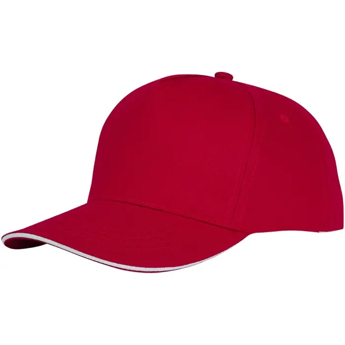 Gorra de 5 paneles con ribete Sarga de algodón Algodón, 175 g/m2 - Qoce miniatura 1
