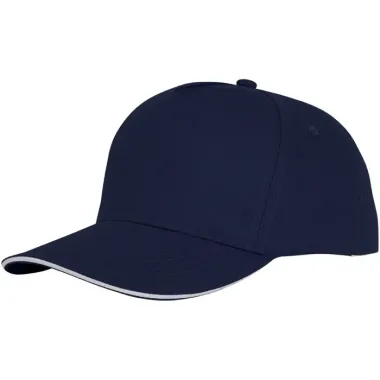 Gorra de 5 paneles con ribete Sarga de algodón Algodón, 175 g/m2 - Qoce