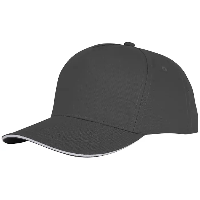 Gorra de 5 paneles con ribete Sarga de algodón Algodón, 175 g/m2 - Qoce miniatura 1
