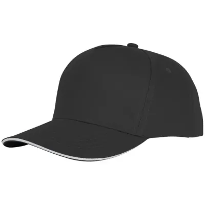 Gorra de 5 paneles con ribete Sarga de algodón Algodón, 175 g/m2 - Qoce