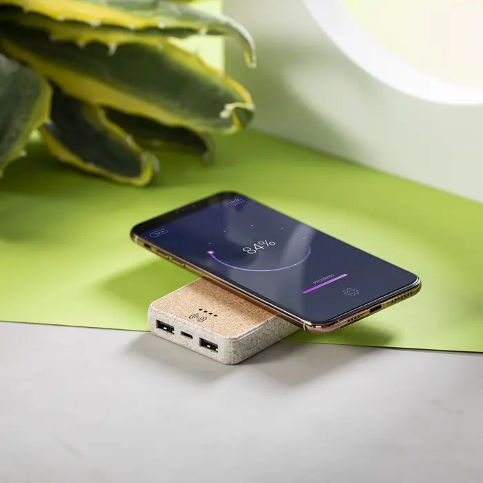 Power Bank Caña de Trigo/ ABS/ Corcho - Buji miniatura 7