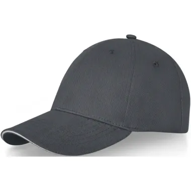 Gorra con ribete de 6 paneles Sarga gruesa de algodón cepillado Algodón, 260 g/m2 - Soce