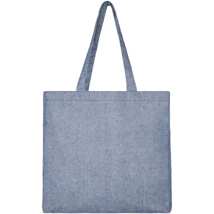 Bolsa Tote de algodón reciclado de 210 g/m² con refuerzos Algodón reciclado Poliéster reciclado, 210 g/m2 - Igim miniatura 2