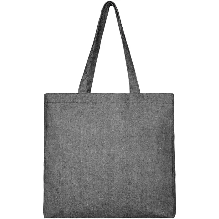 Bolsa Tote de algodón reciclado de 210 g/m² con refuerzos Algodón reciclado Poliéster reciclado, 210 g/m2 - Igim miniatura 2