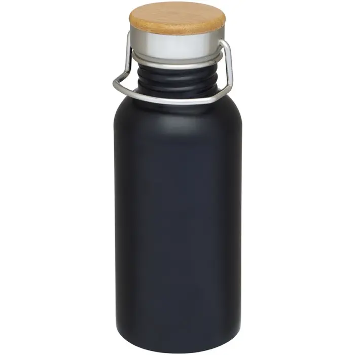 Botella de acero inoxidable de 550 ml Acero inoxidable, Madera de bambú - Fapu miniatura 1