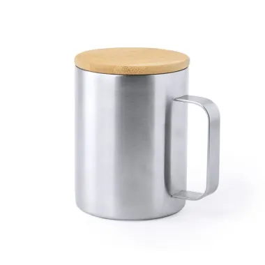 Taza Térmica Acero Inox/ Bambú - Ceve