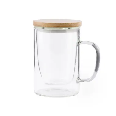 Taza Té Cristal Borosilicato/ Bambú - Heci