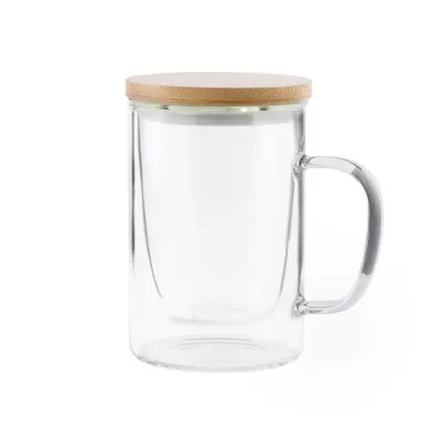 Taza Té Cristal Borosilicato/ Bambú - Heci