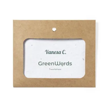 Identificador Semillas Cartón Reciclado - Dusa