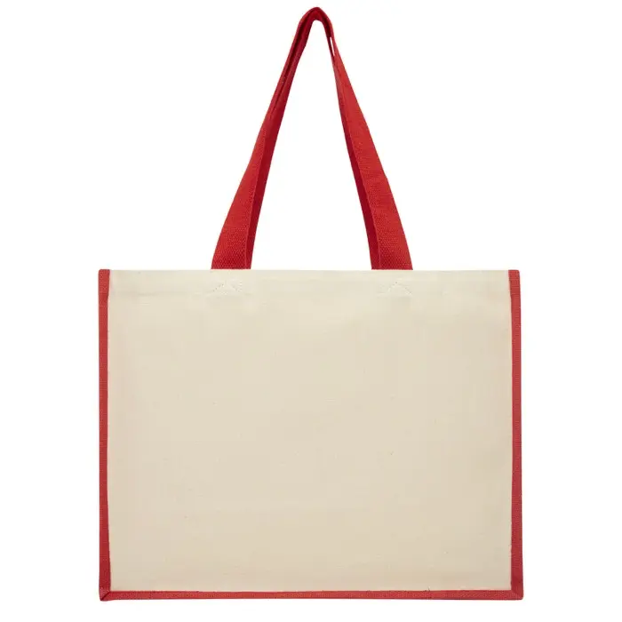 Bolsa Tote para la compra de lona y yute de 320 g/m² Lona, 320 g/m2, Yute, 330 g/m2 - Lapi miniatura 2