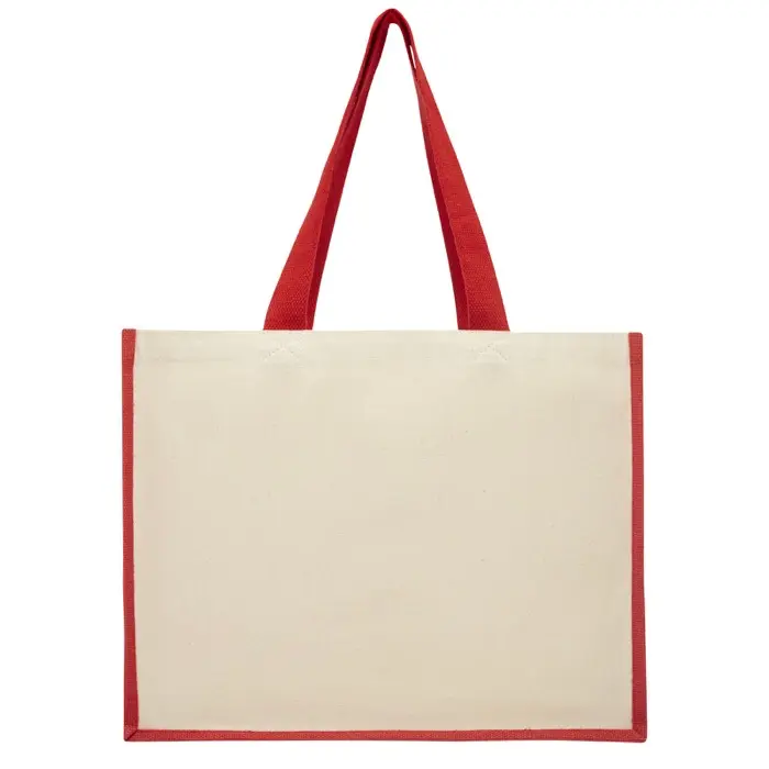 Bolsa Tote para la compra de lona y yute de 320 g/m² Lona, 320 g/m2, Yute, 330 g/m2 - Lapi miniatura 3
