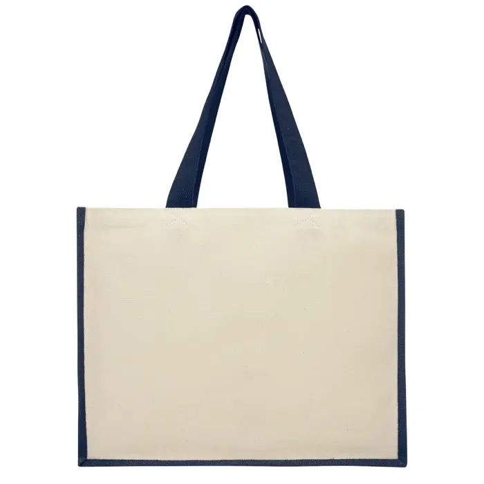 Bolsa Tote para la compra de lona y yute de 320 g/m² Lona, 320 g/m2, Yute, 330 g/m2 - Lapi miniatura 3