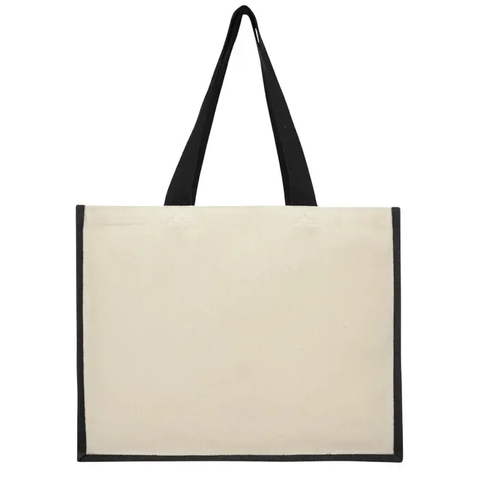 Bolsa Tote para la compra de lona y yute de 320 g/m² Lona, 320 g/m2, Yute, 330 g/m2 - Lapi miniatura 3
