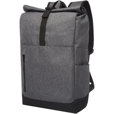 Mochila para portátil de 15,6" reciclada GRS con cierre superior 12L Poliéster, 300D Polyester - Seam