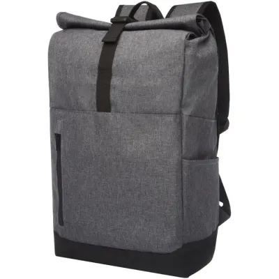 Mochila para portátil de 15,6" reciclada GRS con cierre superior 12L Poliéster, 300D Polyester - Seam