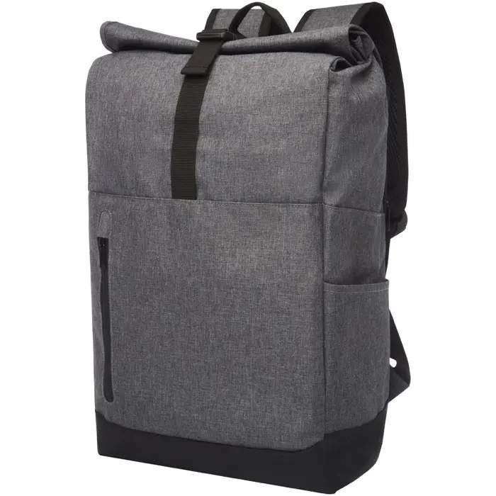 Mochila para portátil de 15,6" reciclada GRS con cierre superior 12L Poliéster, 300D Polyester - Seam miniatura 1