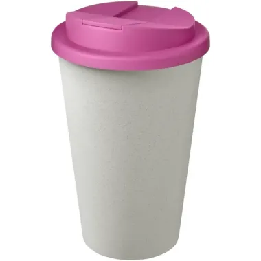 Americano® Vaso térmico de 350 ml con tapa antigoteo Polipropileno reciclado, Plástico PP - Yiwo