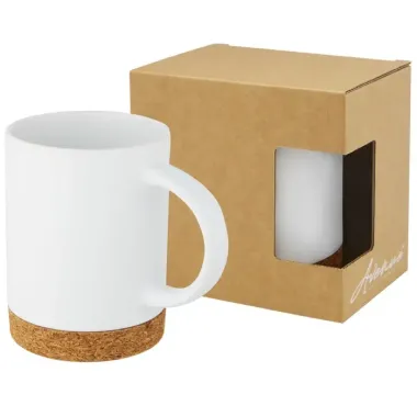 Taza de cerámica de 425 ml con base de corcho Cerámica, Corcho - Suka