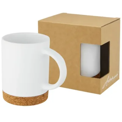Taza de cerámica de 425 ml con base de corcho Cerámica, Corcho - Suka