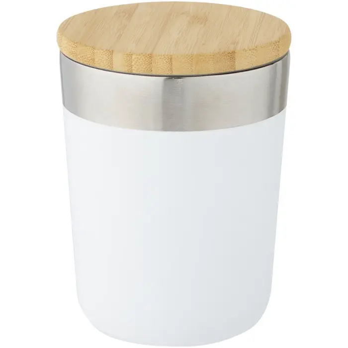 Vaso de 330 ml de acero inoxidable con aislamiento al vacío de cobre y tapa de bambú Acero inoxidable, Madera de bambú - Kiti miniatura 4