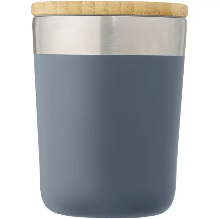 Vaso de 330 ml de acero inoxidable con aislamiento al vacío de cobre y tapa de bambú Acero inoxidable, Madera de bambú - Kiti miniatura 2