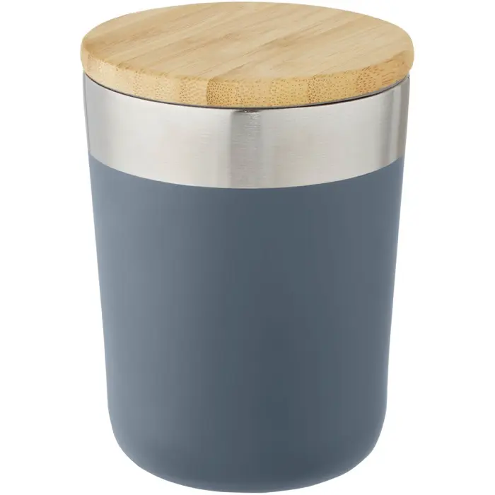 Vaso de 330 ml de acero inoxidable con aislamiento al vacío de cobre y tapa de bambú Acero inoxidable, Madera de bambú - Kiti miniatura 4