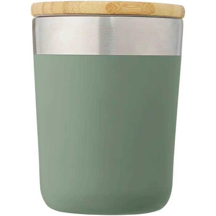 Vaso de 330 ml de acero inoxidable con aislamiento al vacío de cobre y tapa de bambú Acero inoxidable, Madera de bambú - Kiti miniatura 2
