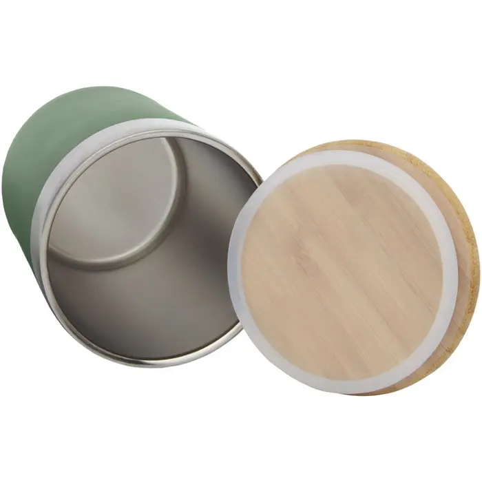 Vaso de 330 ml de acero inoxidable con aislamiento al vacío de cobre y tapa de bambú Acero inoxidable, Madera de bambú - Kiti miniatura 5